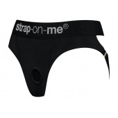 Черные трусики для насадок Heroine Lingerie Harness - size M - Strap-on-me - купить с доставкой в Ангарске