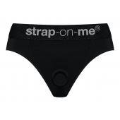 Черные трусики для насадок Heroine Lingerie Harness - size L - Strap-on-me - купить с доставкой в Ангарске