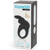 Черное эрекционное виброкольцо Happy Rabbit Rechargeable Rabbit Cock Ring - Happy Rabbit - в Ангарске купить с доставкой