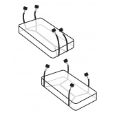 Фиксаторы для кровати WRAPAROUND MATTRESS RESTRAIN - Pipedream - купить с доставкой в Ангарске