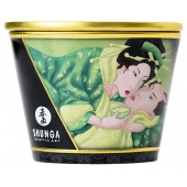 Массажная свеча Exotic Green Tea с ароматом зелёного чая - 170 мл. - Shunga - купить с доставкой в Ангарске