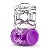 Фиолетовое эрекционное виброкольцо Pleaser Rechargeable C-Ring - Blush Novelties - в Ангарске купить с доставкой
