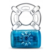 Синее эрекционное виброкольцо One Night Stand Vibrating C-Ring - Blush Novelties - в Ангарске купить с доставкой