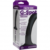 Черная изогнутая насадка Vac-U-Lock G-Spot - 16,5 см. - Doc Johnson - купить с доставкой в Ангарске