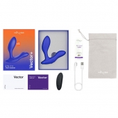 Синий анальный вибратор We-Vibe Vector+ - We-vibe - в Ангарске купить с доставкой