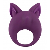 Фиолетовое перезаряжаемое эрекционное кольцо Kitten Kiki - Lola Games - в Ангарске купить с доставкой