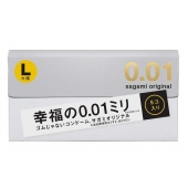 Презервативы Sagami Original 0.02 L-size увеличенного размера - 5 шт. - Sagami - купить с доставкой в Ангарске