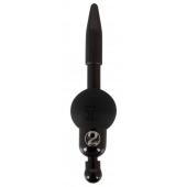 Черный уретральный вибростимулятор Vibrating Penis Plug - Orion - купить с доставкой в Ангарске