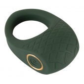 Зеленое эрекционное виброкольцо Luxurious Vibro Cock Ring - Orion - в Ангарске купить с доставкой