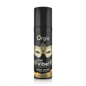Съедобный гель Dual Vibe Pina Colada с эффектом вибрации и вкусом коктейля пина колада - 15 мл. - ORGIE - купить с доставкой в Ангарске