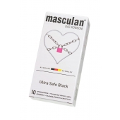 Ультрапрочные презервативы Masculan Ultra Safe Black - 10 шт. - Masculan - купить с доставкой в Ангарске