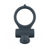 Серое перезаряжаемое эрекционное кольцо с вибрацией Power Clit - Dorcel - в Ангарске купить с доставкой