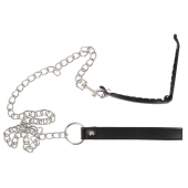 Зажим для половых губ с поводком Pussy Clamp With A Leash - Orion - купить с доставкой в Ангарске