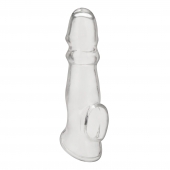 Прозрачная насадка для пениса Girthy Penis Enhancing Sleeve Extension - 17,1 см. - BlueLine - в Ангарске купить с доставкой