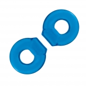 Комплект из двух колец для пениса 2-Pack Ultra-Stretch Stamina Endurance Ring - BlueLine - в Ангарске купить с доставкой
