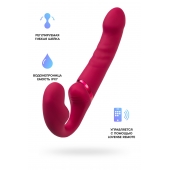 Малиновый безремневой страпон Lapis - 23 см. - Lovense - купить с доставкой в Ангарске