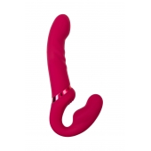 Малиновый безремневой страпон Lapis - 23 см. - Lovense - купить с доставкой в Ангарске