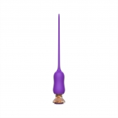 Фиолетовый тонкий стимулятор Nipple Vibrator - 23 см. - I-MOON - купить с доставкой в Ангарске