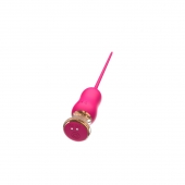 Розовый тонкий стимулятор Nipple Vibrator - 23 см. - I-MOON - купить с доставкой в Ангарске