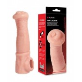 Телесная фантазийная насадка на член Cock Sleeve Size L - KOKOS - в Ангарске купить с доставкой