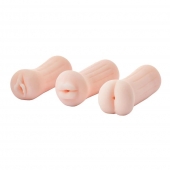 Набор из 3 мастурбаторов The Girl Next Door Tina - Dream Toys - в Ангарске купить с доставкой