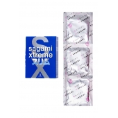 Розовые презервативы Sagami Xtreme FEEL FIT 3D - 3 шт. - Sagami - купить с доставкой в Ангарске