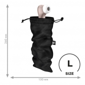 Черный мешочек для хранения игрушек Treasure Bag L - Satisfyer - купить с доставкой в Ангарске