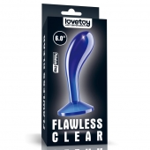 Синяя анальная втулка Flawless Clear Prostate Plug 6.0 - 15 см. - Lovetoy - в Ангарске купить с доставкой