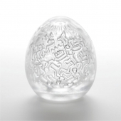 Мастурбатор-яйцо Keith Haring EGG PARTY - Tenga - в Ангарске купить с доставкой