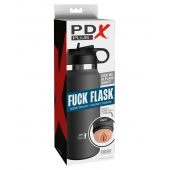 Серый мастурбатор в виде бутылки F*ck Flask - Pipedream - в Ангарске купить с доставкой