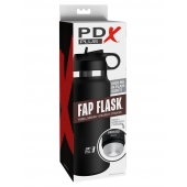 Черный мастурбатор в виде бутылки Fap Flask - Pipedream - в Ангарске купить с доставкой