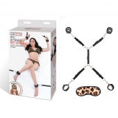Леопардовая фиксация на матрас для рук и ног Classic Bedspreader - Lux Fetish - купить с доставкой в Ангарске