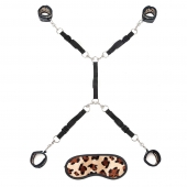 Леопардовая фиксация на матрас для рук и ног Classic Bedspreader - Lux Fetish - купить с доставкой в Ангарске