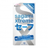 Презервативы Sagami Xtreme Ultrasafe с двойным количеством смазки - 10 шт. - Sagami - купить с доставкой в Ангарске