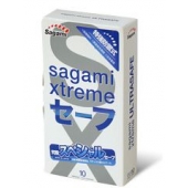 Презервативы Sagami Xtreme Ultrasafe с двойным количеством смазки - 10 шт. - Sagami - купить с доставкой в Ангарске