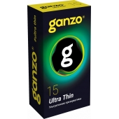 Прозрачные ультратонкие презервативы Ganzo Ultra thin - 15 шт. - Ganzo - купить с доставкой в Ангарске