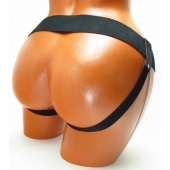 Трусики для страпона коричневого цвета - БДСМ Арсенал - купить с доставкой в Ангарске