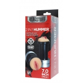 Двусторонний мастурбатор REALSTUFF 2 IN 1 HUMMER MOUTH   VAGINA - ротик и вагина - Dream Toys - в Ангарске купить с доставкой