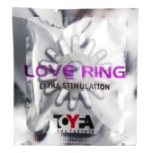 Прозрачное гелевое эрекционное кольцо с шипиками - Toyfa Basic - в Ангарске купить с доставкой