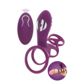 Фиолетовая эрекционная вибронасадка Halo Halo C-Ring Sleeve - Toy Joy - в Ангарске купить с доставкой