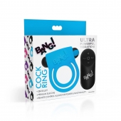 Голубое эрекционное виброкольцо 28X Remote Control Vibrating Cock Ring   Bullet - XR Brands - в Ангарске купить с доставкой