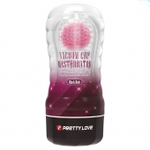 Прозрачный текстурированный мастурбатор Vacuum Cup Masturbator Black Hole - Baile - в Ангарске купить с доставкой