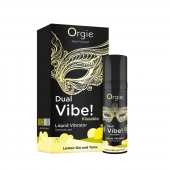 Съедобный жидкий вибратор Dual Vibe! со вкусом лимонного джина с тоником - 15 мл. - ORGIE - купить с доставкой в Ангарске