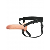 Полый страпон на ремнях 8’’ Hollow Silicone Strap-on - Pipedream - купить с доставкой в Ангарске