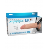 Полый страпон на ремнях 6’’ Hollow Silicone Strap-on - Pipedream - купить с доставкой в Ангарске