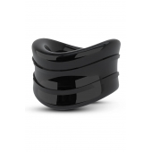 Черное эрекционное кольцо на мошонку Beef Ball Stretcher Snug - Blush Novelties - в Ангарске купить с доставкой