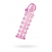 Розовая насадка на пенис с шипами - 12,5 см. - A-toys - в Ангарске купить с доставкой