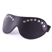 Черная маска с декором - БДСМ Арсенал - купить с доставкой в Ангарске