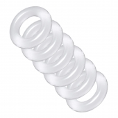 Комплект из 6 прозрачных эрекционных колец Ring Master Custom Ball Stretcher Kit - XR Brands - в Ангарске купить с доставкой