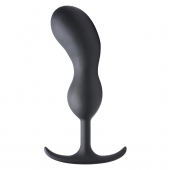 Черный массажер простаты с утяжелителями Premium Silicone Weighted Prostate Plug XL - 20,8 см. - XR Brands - в Ангарске купить с доставкой